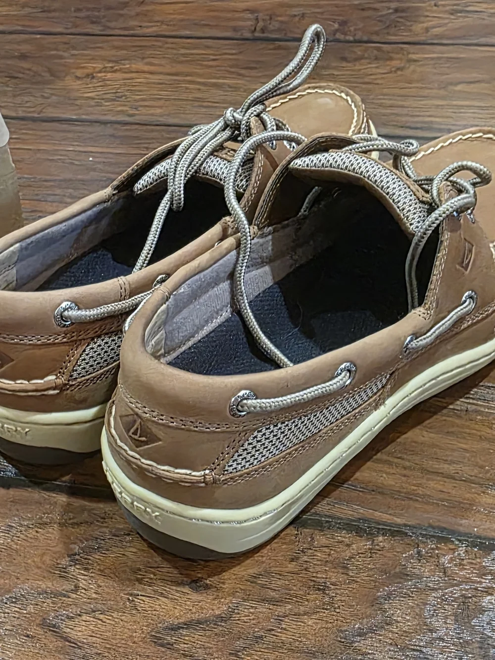Sperry Tan Leather Boat Shoes